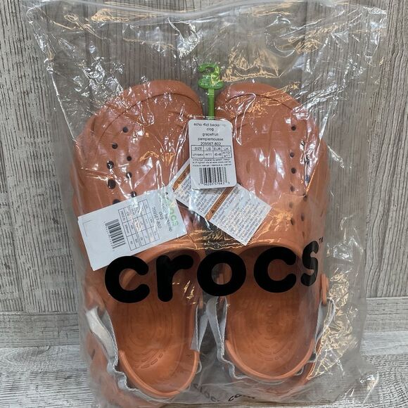 Crocs Echo Grapefruit Men\'s Sz 11 Reflect Backstrap Clog Shoes Comfort Casual main image 4